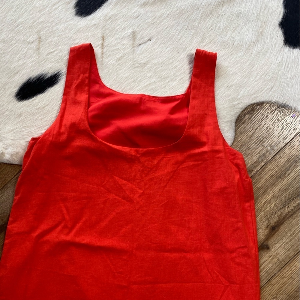 Kate Spade New YorkXTarget Scalloped coastal linen tropical vibrant mini dress - Picture 7 of 10